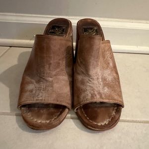 FreeBird Trina Sandals [Open-Toed Mules] - Caramel, Sz 8.5.(Lightly Worn)